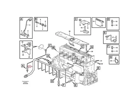 Жгут проводов VOE20728258 для Volvo двигателя D6D экскаватора EC160B EC180B EC210B EW145B EW160B EW180B EW200B