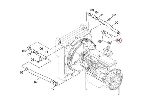 Воздушный шланг 4440186 для Hitachi экскаватора ZAX330 ZX330 ZX350H ZX350W ZX360H-3G ZX370MTH ZAXIS370 ZX500W