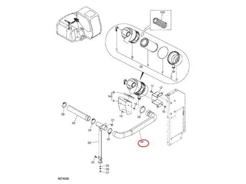 Воздушный шланг 3109825 для Hitachi экскаватора ZX60-HCMC ZAX60