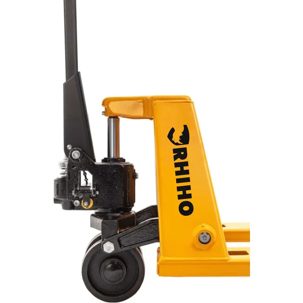 Низкопрофильная гидравлическая тележка RHIHO MN полиуретановые колеса 1.5MN
