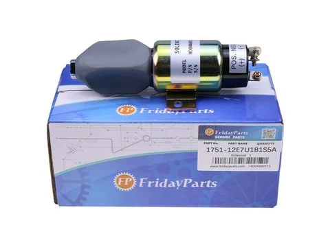 Соленоид отсечки топлива 1751-12E7U1B1S5A для Cummins Caterpillar CAT экскаватора E70B E320