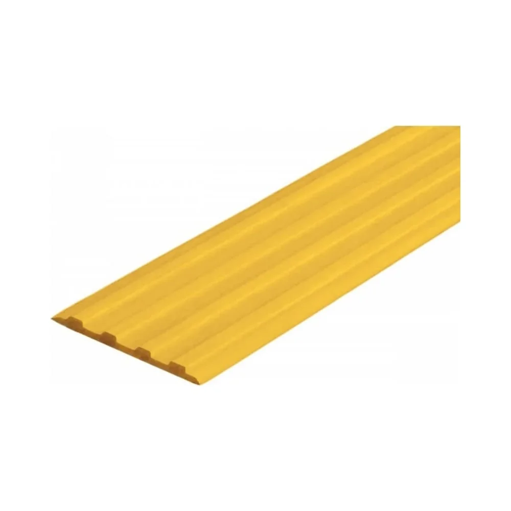 Направляющая самоклеящаяся тактильная лента PALITRA TECHNOLOGY ВхШхГ 3x50x1000 мм, материал - ПУ, желтого цвета 10140-50-Y-SK