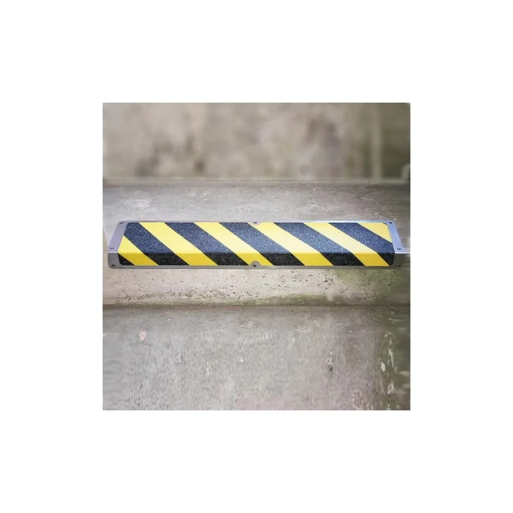 Пластина Mehlhose GmbH из алюминия, с противоскользящей лентой, цвет желто-черный, 120x600 мм APM1WF1