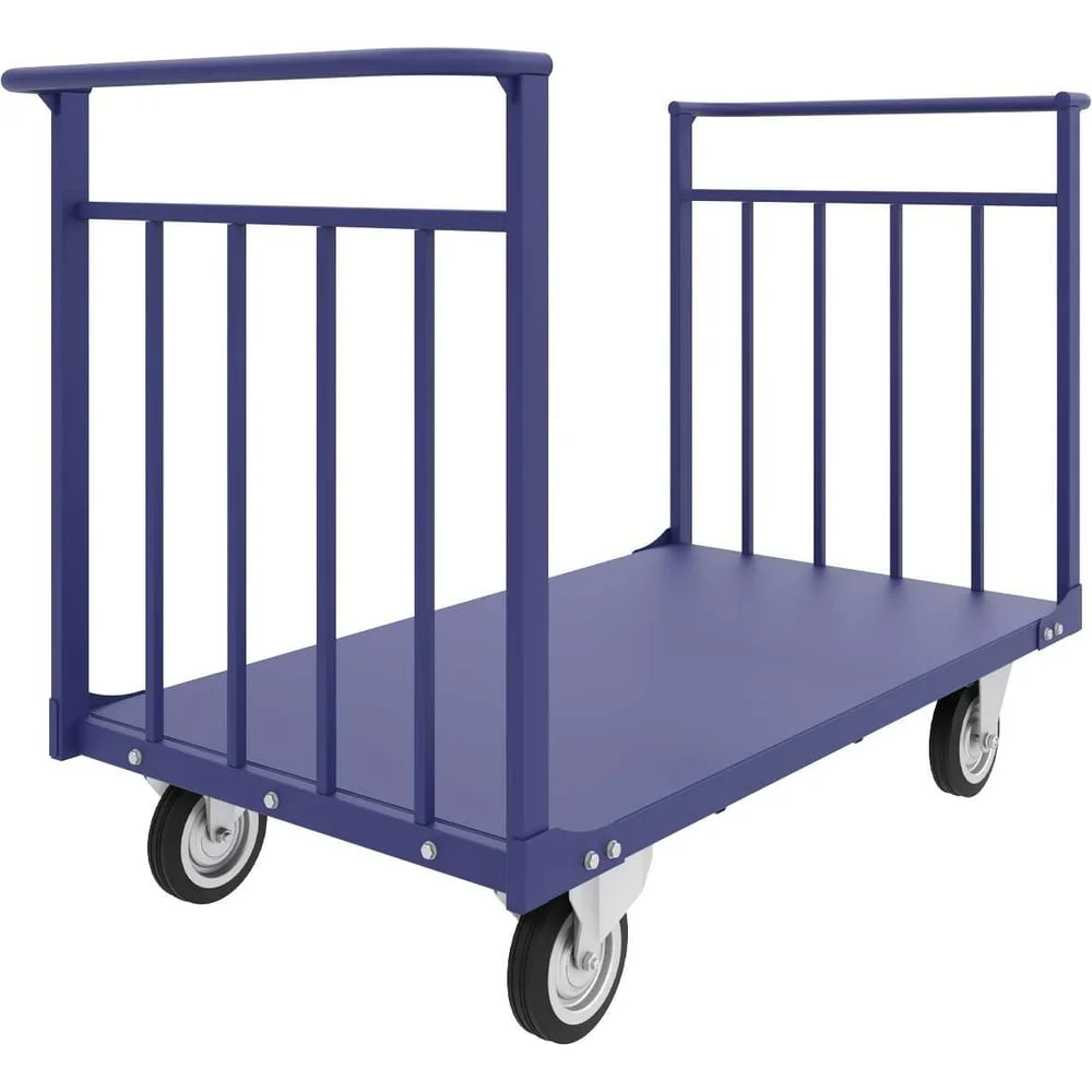 Платформенная усиленная тележка RUSKLAD ТПУД 7, с двумя ручками, 800x1400 мм, d200 мм усиленные ТПУД 7 200 у