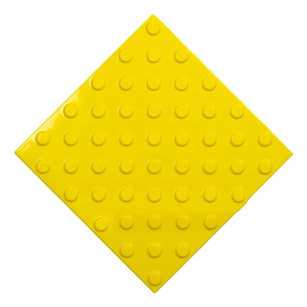 Плитка тактильная PALITRA TECHNOLOGY конусы шахматные 300x300x4, ПВХ, желтый, 30 шт 50245-3-PVC-300x300x4-Y-30