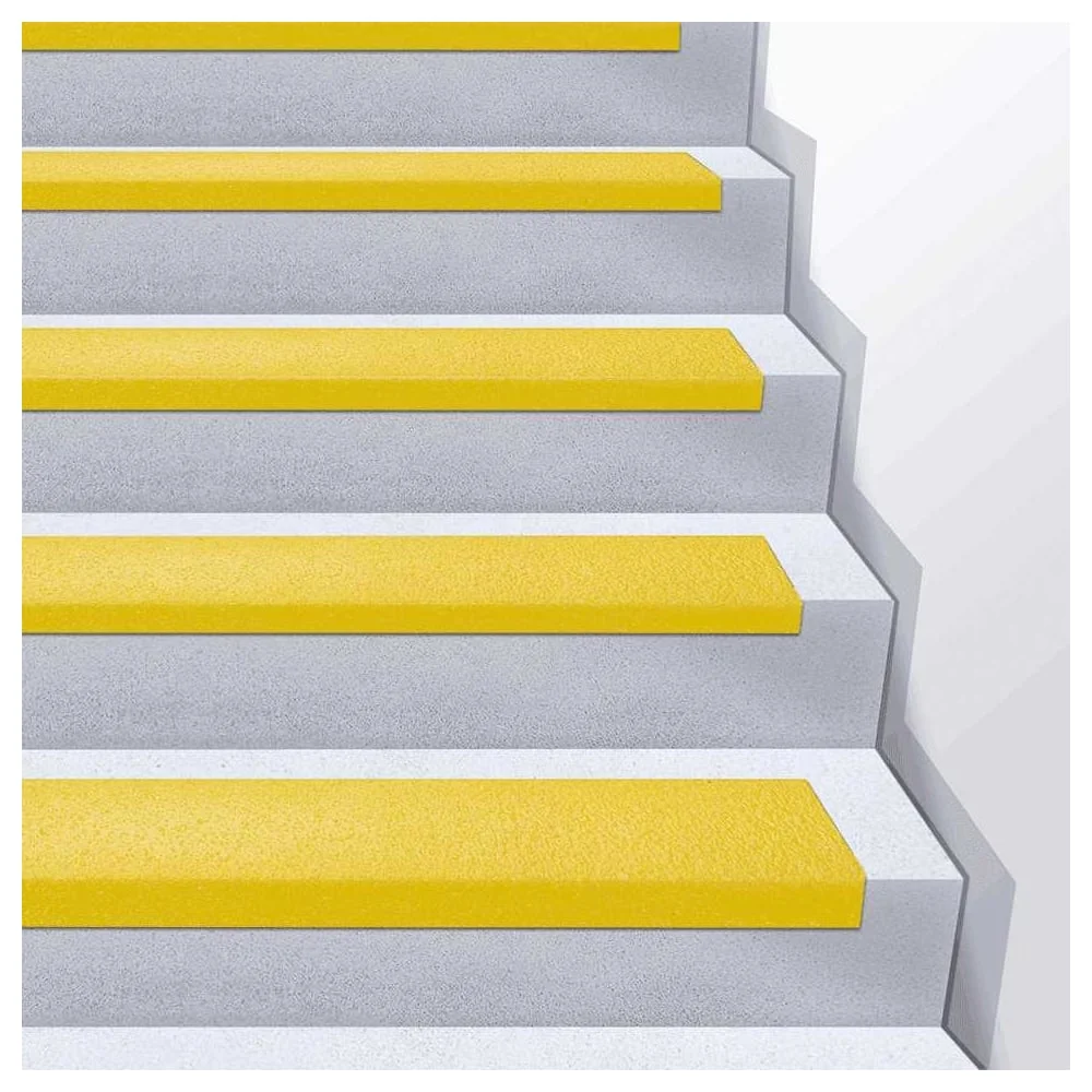 Противоскользящая пластина с углом Mehlhose GmbH стеклопластик, 230x1000x30x3,8, цвет желтый, 46 Grit GKMG2301000