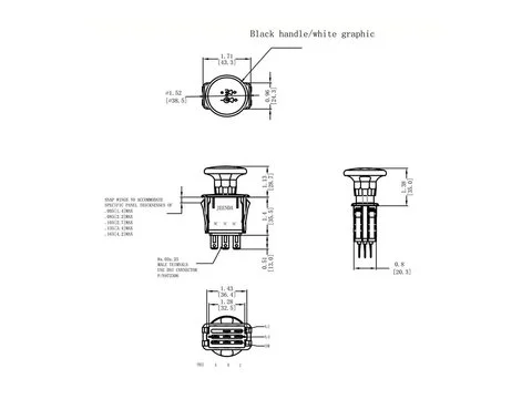 Выключатель ВОМ для Craftsman Ariens 582107601 21546196 AYP140404 146283 154959 154963 169416 169417 174651 174652 174653 191231