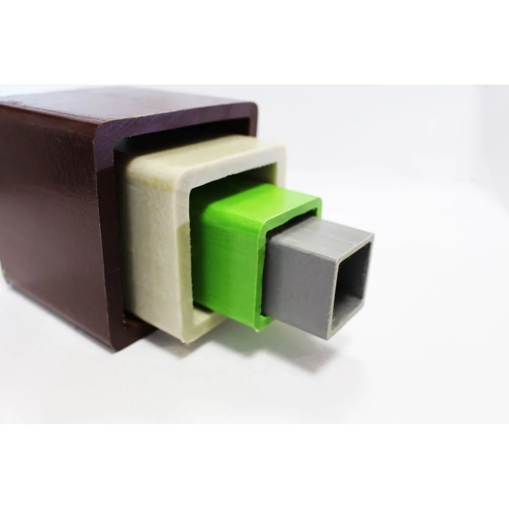 Стеклопластиковый профиль БелСтеклоПласт Квадратная труба 50x50x5 9