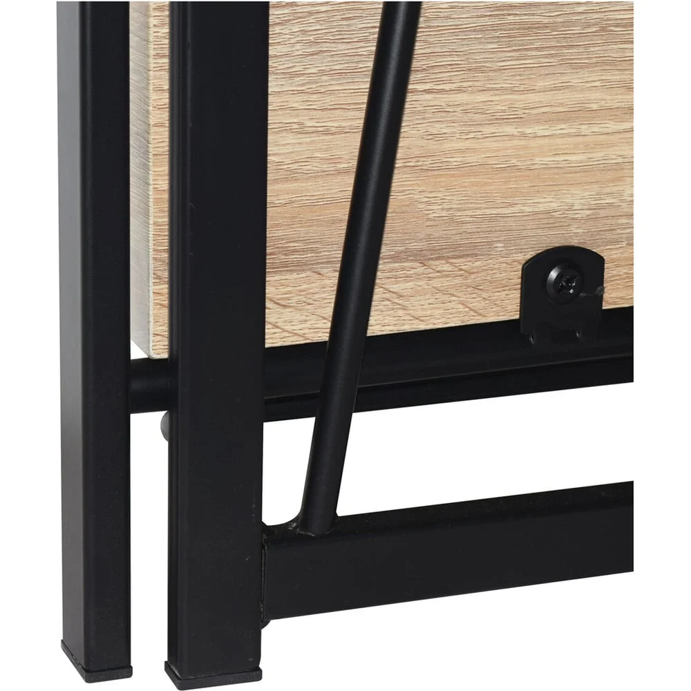 Стеллаж на металлокаркасе BRABIX LOFT SH-001 600x300x1250 мм, складной, цвет дуб натуральный