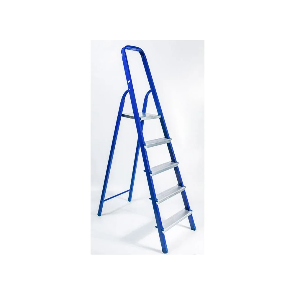 Стремянка GEVA TRADE стальная с алюминиевыми ступенями, 5 ступеней SSGT-05