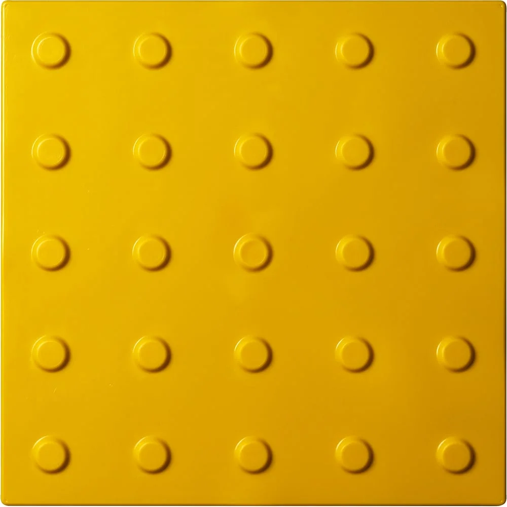 Тактильная плитка PALITRA TECHNOLOGY конусы линейные 50245-2-PVC-300x300x4-Y-VI