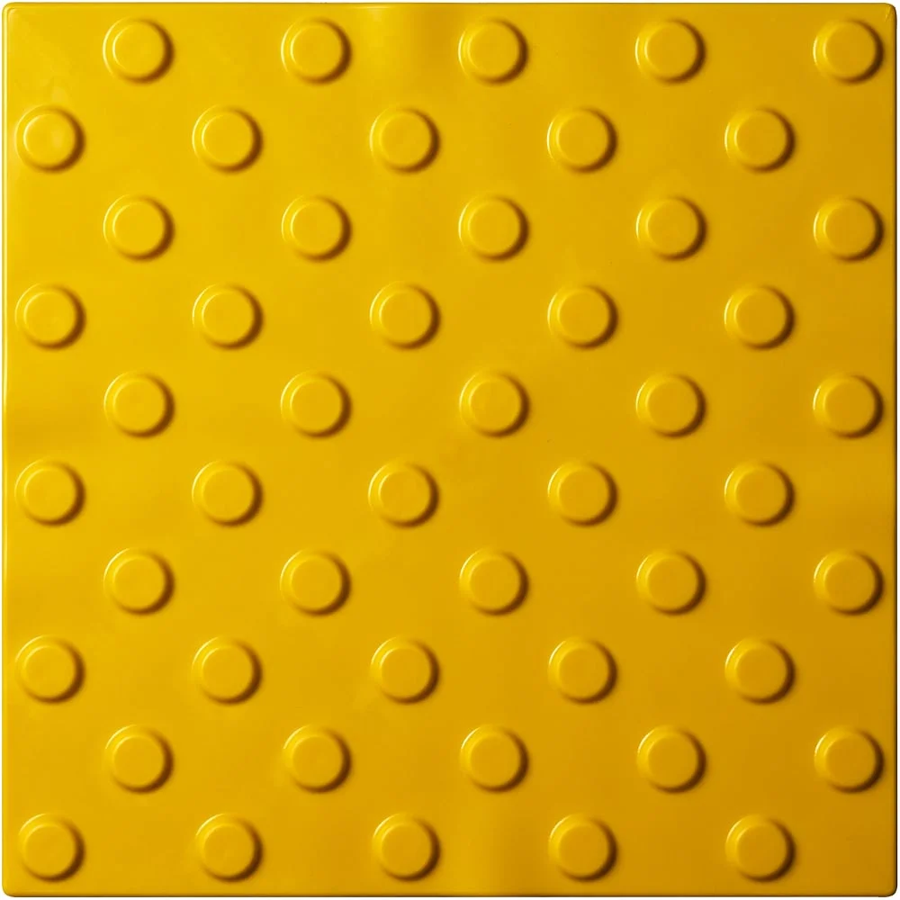 Тактильная плитка PALITRA TECHNOLOGY конусы шахматные 50245-3-PVC-300x300x4-Y-VI