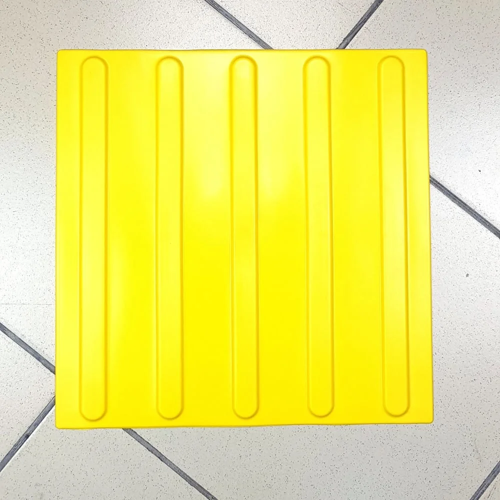 Тактильная плитка PALITRA TECHNOLOGY полоса 50245-1-PVC-300x300x4-Y-VI