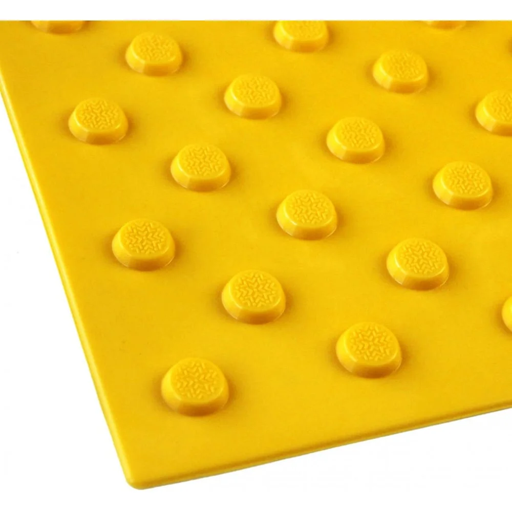 Тактильная плитка ПластФактор ПВХ Конус в шахматном порядке 300x300x5,5 мм (препятствие) 25 шт