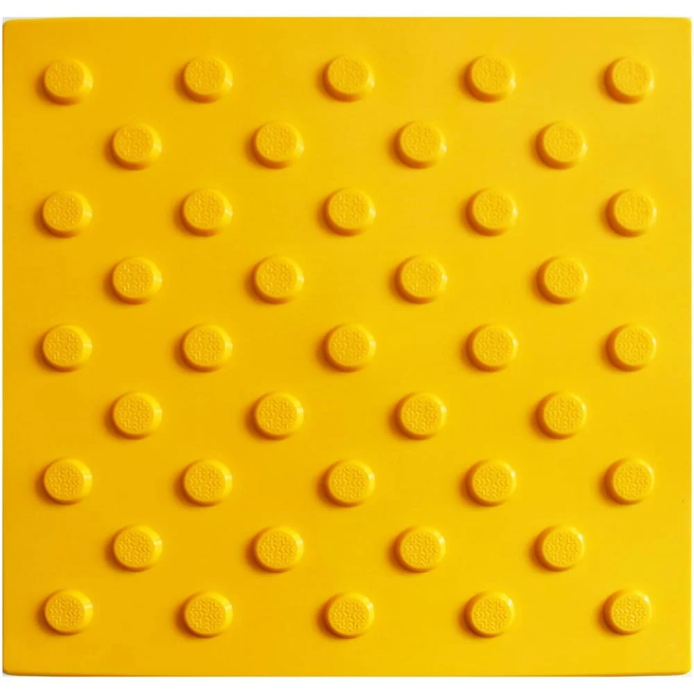 Тактильная плитка ПластФактор ПВХ Конус в шахматном порядке 300x300x5,5 мм (препятствие) 25 шт