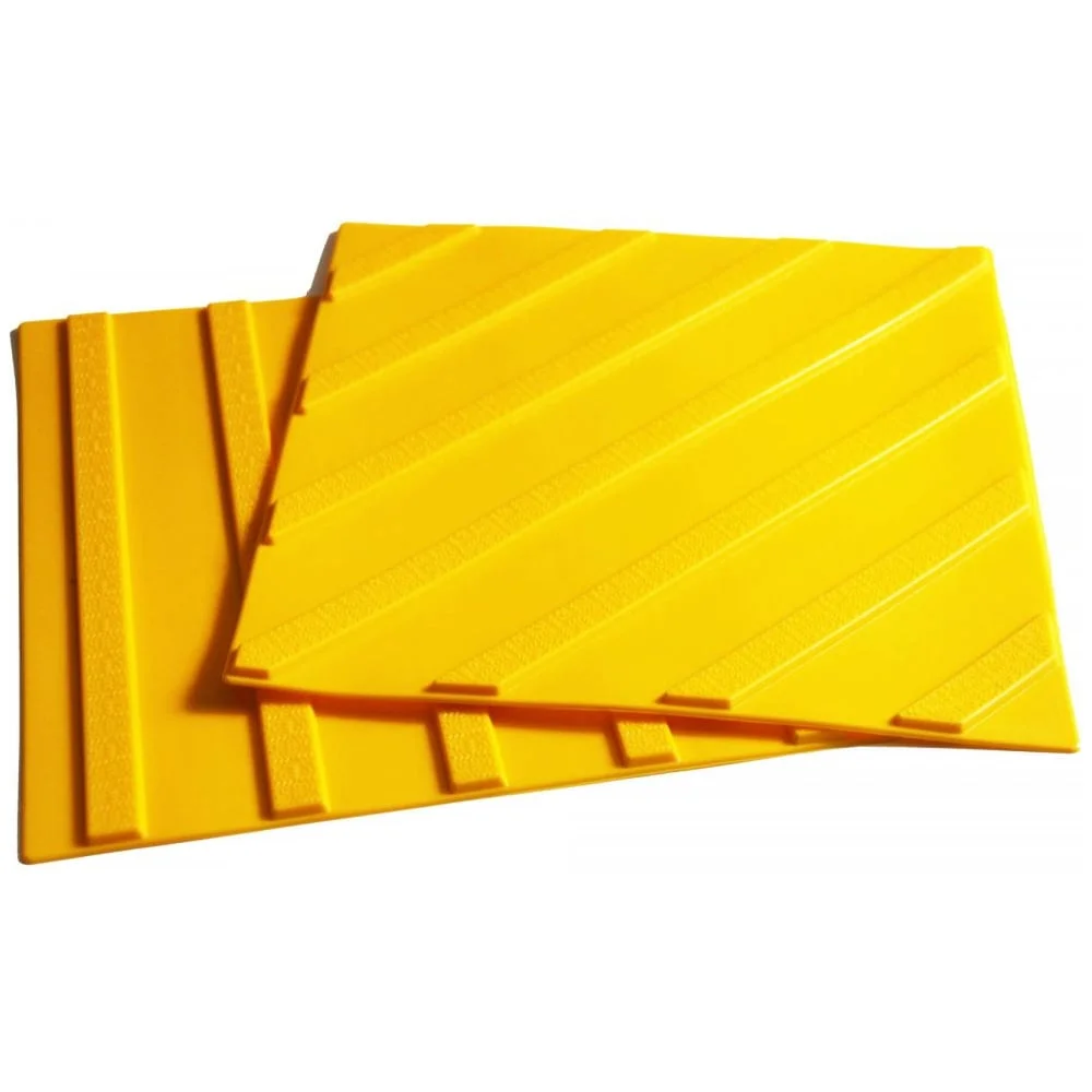 Тактильная плитка ПластФактор ПВХ Продольный риф 300x300x5,5 мм (направление движения) 25 шт