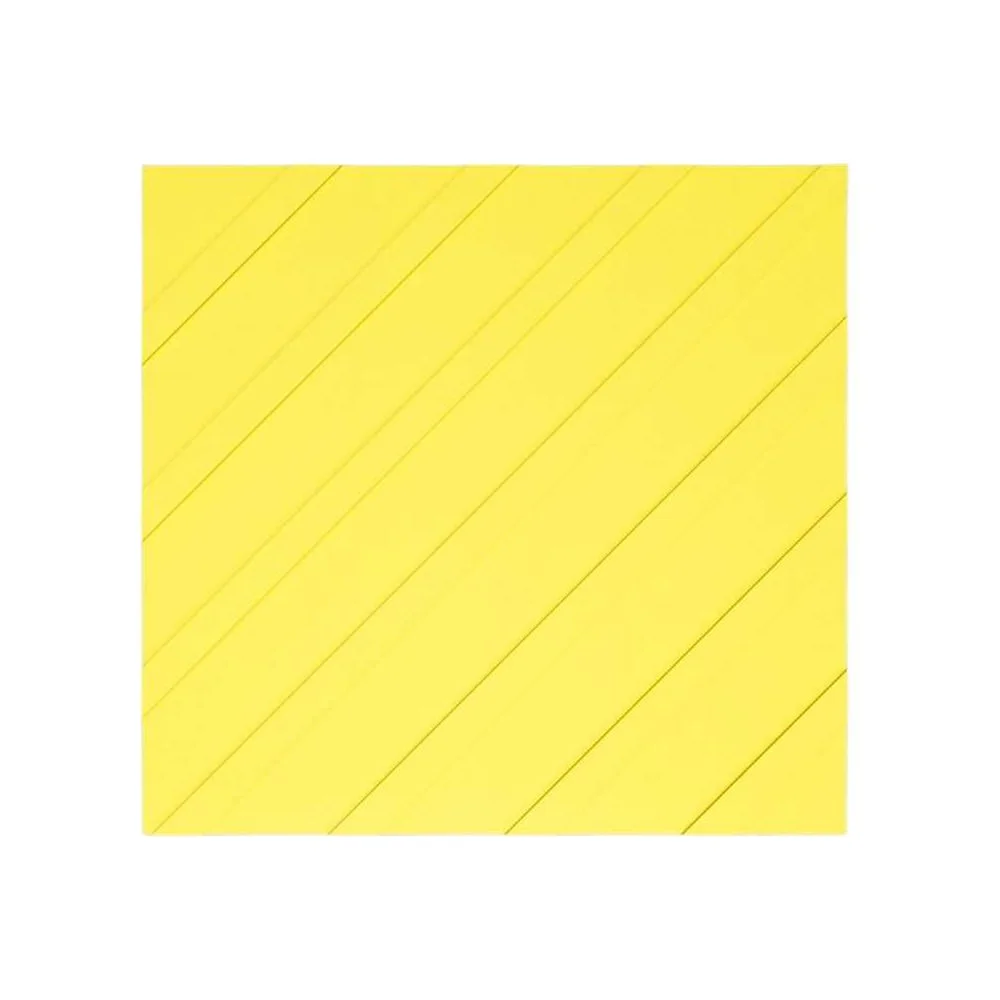 Тактильная плитка ТЕХНОЛОГИЯ 300x300x20 диагональные рифы, композит, желтая