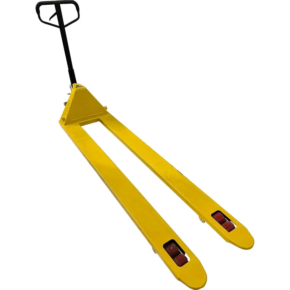 Тележка гидравлическая (рохля) WILMART BF25 2000x550 усиление 160см желтая (PU) (HP-30-30CM-2000PUB) HP-30-30CM-2000PUB-Y