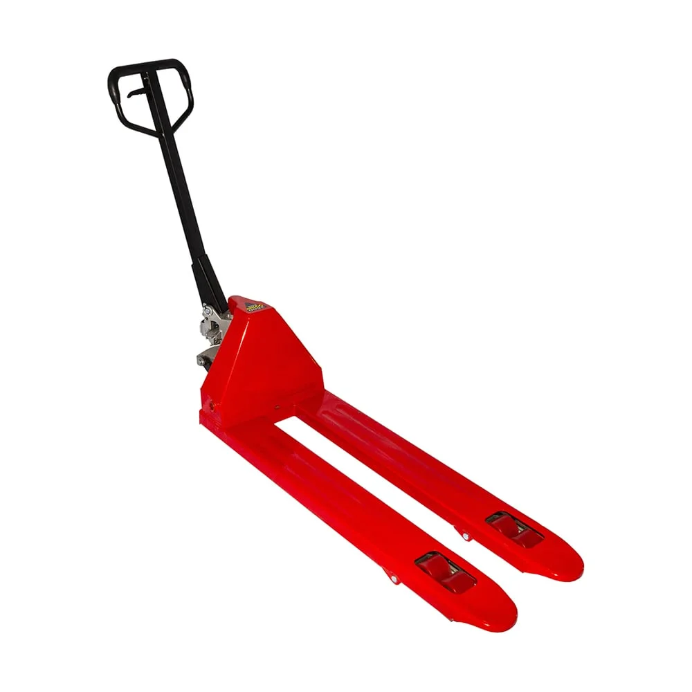 Тележка гидравлическая WILMART AC25 1150x450 узкопрофильная усиление 30см красная (полиуретан) HP-25-180PBL3-R-450