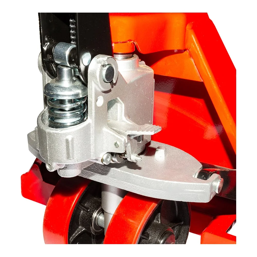 Тележка гидравлическая WILMART AC25 1150x550 усиление 80см красная (PU Ф180xS50) () HP-25-180PAL8-R