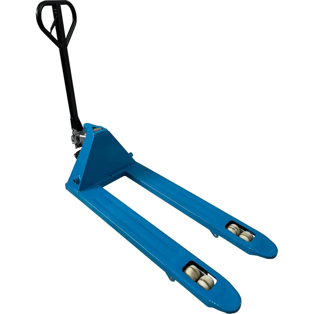 Тележка гидравлическая WILMART (рохля) 2-х тонная, вилы 1150 мм, колесики нейлон синий (HP-20-30NYD) HP-20-30NYD-B