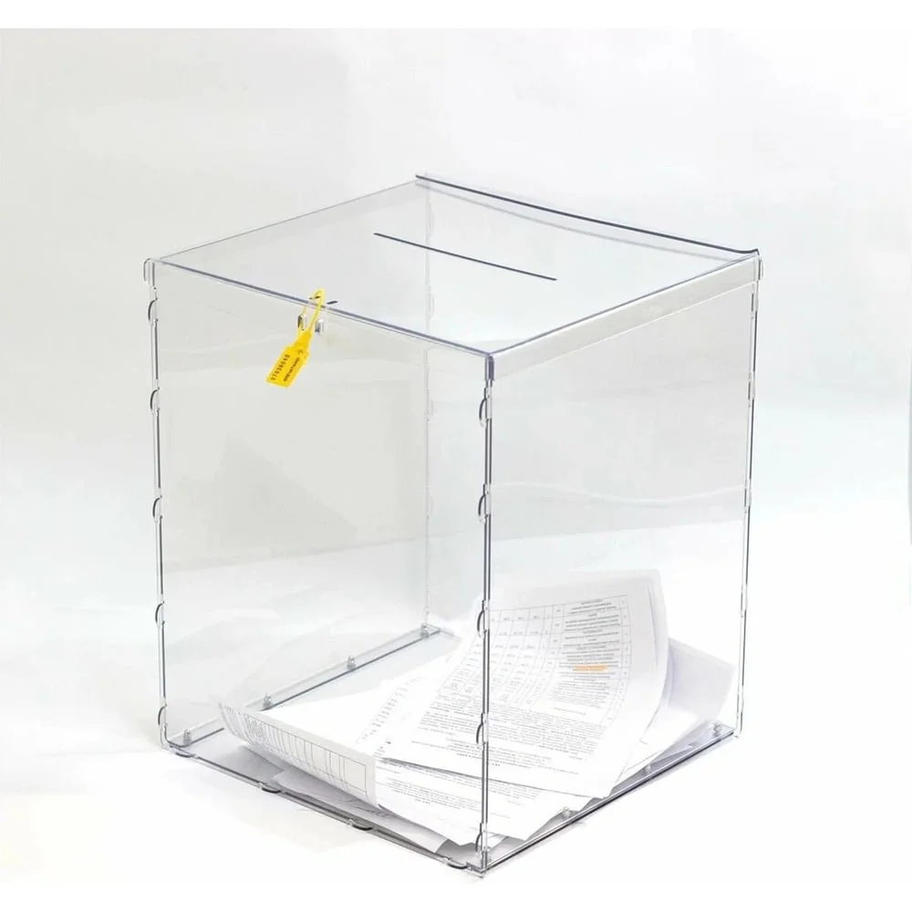Урна для голосования, хранения CRYSTAL-BOX разборная №5 (40x40x50 см) urna5