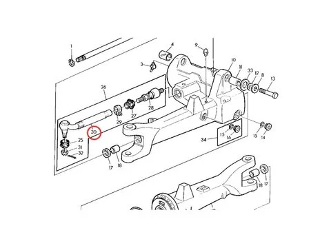 Шаровая опора AL168702 для John Deere трактора 2955 3040 3050 3055 3150 3155 3640 3640S 3650
