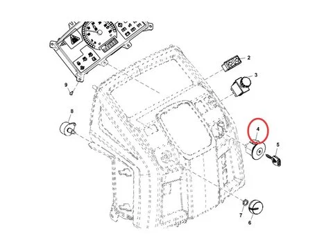 Выключатель AM133596 для John Deere трактора 1023E 1026R 3032E 3036E 3038E