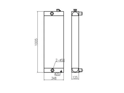 Радиатор для Sany экскаватора SY195C-9