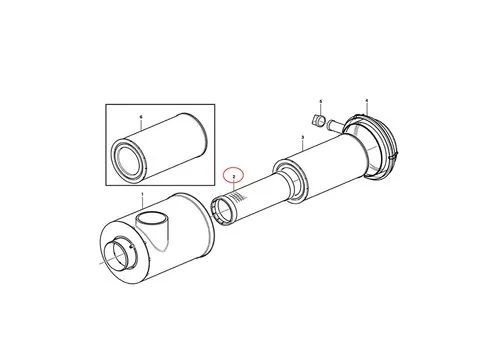 Воздушный фильтр 11033997 для Volvo экскаватора EC330B EC330C погрузчика L150C L150D