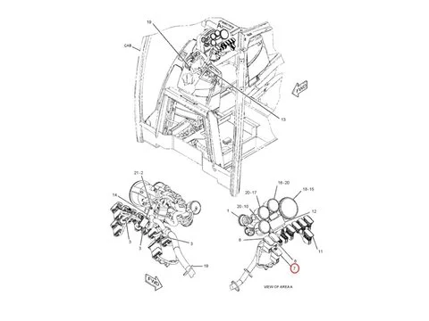 Выключатель 300-4994 для Caterpillar CAT погрузчика 414E 420E 420F 430E 430F 432E
