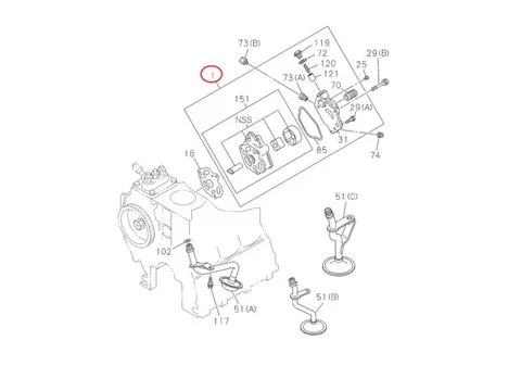 Масляный насос 8943808410 для Hitachi экскаватора EX12 EX15 EX22 EX25 EX30 EX35