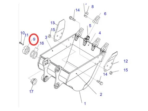 Ковш Пластина 205-70-74391 для Komatsu экскаватора HB205 HB215 PC200 PC200CA PC200Z PC210 PC220 PC228 PC228US PC228UU PC230