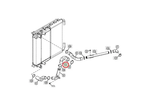 Шланг 4643561 для John Deere экскаватора 190DW 220DW 225DLC