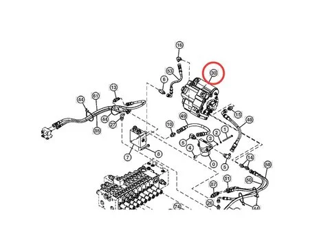 Аксиально-поршневой гидронасос 4615640 для John Deere экскаватора 50D