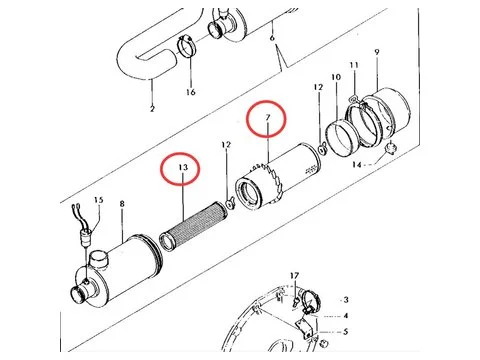 Воздушный Filter M802606 CH12881 для John Deere трактора 770 790 870 970 1070
