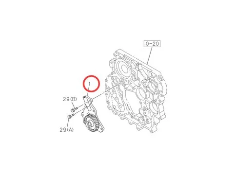 Масляный насос 8980537770 8981451530 для Isuzu двигателя 4JJ1 Hitachi экскаватора ZX110-3 ZX120-3 ZX135US-3 ZX145W-3