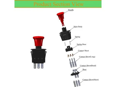 Выключатель ВОМ 8 6204-322 5221816 для Dixie Chopper Lawn косилки