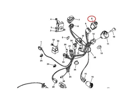 Выключатель ВОМ GY20939 для John Deere трактора 92H D140 D160 D170 X135R X155R X165