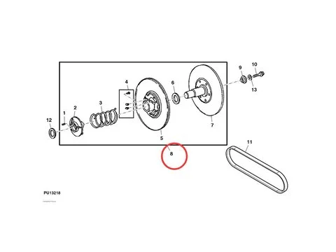 Сцепление Ведомый AM140967 для John Deere Utility транспортного средства 6X4 Gator