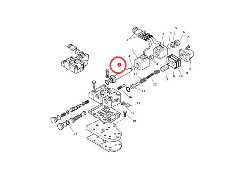 Соленоид Трубка CA0134125 для Komatsu экскаватора-погрузчика WB140-2 WB150-2 WB91R-5 WB93R-5 WB93S-5